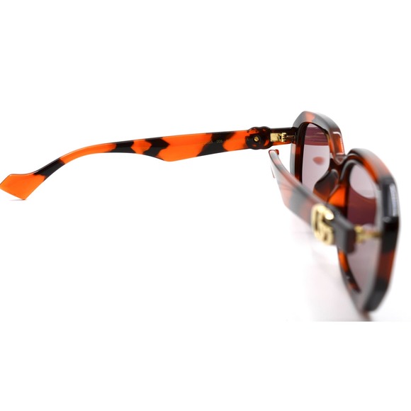 GUCCI GG1535S 005 TORTOISE ORANGE VIOLET LENS AUTHENTIC SUNGLASSES - Picture 13 of 16
